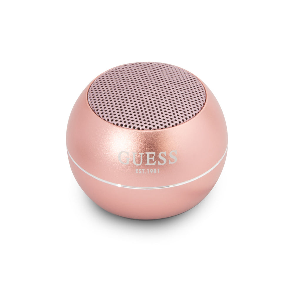 Guess Mini Bluetooth Speaker - 3W vermogen & 4 uur speeltijd - Roze-In-ear koptelefoon-Ilumina Benelux