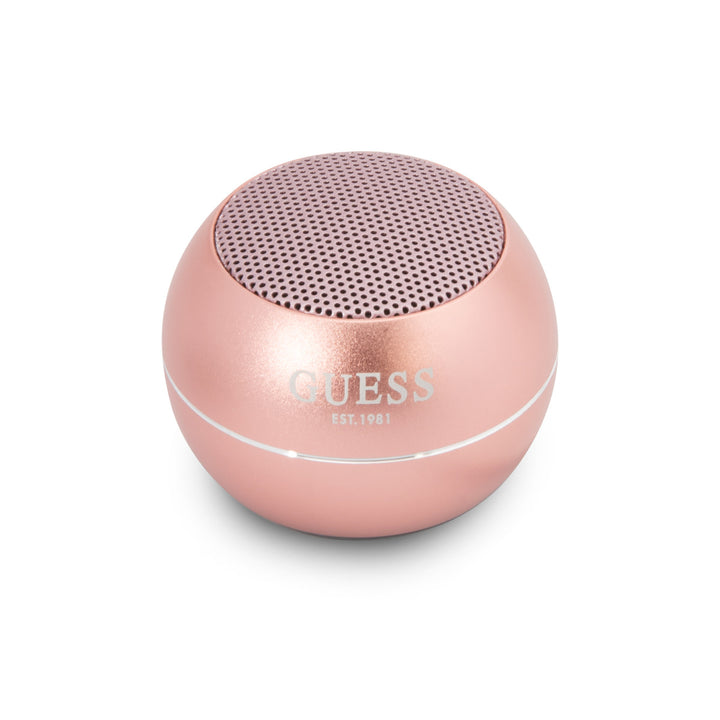 Guess Mini Bluetooth Speaker - 3W vermogen & 4 uur speeltijd - Roze-In-ear koptelefoon-Ilumina Benelux