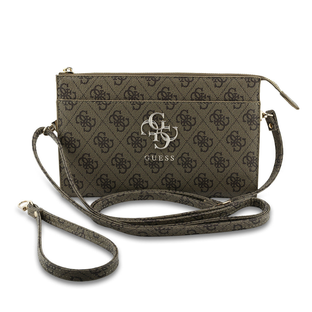 Guess PU Leather Phone Pouch - Big 4G Logo - Bruin-Hoesjes-Ilumina Benelux