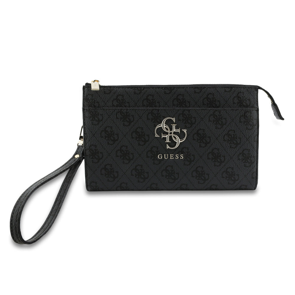 Guess PU Leather Phone Pouch - Big 4G Logo - Zwart-Hoesjes-Ilumina Benelux