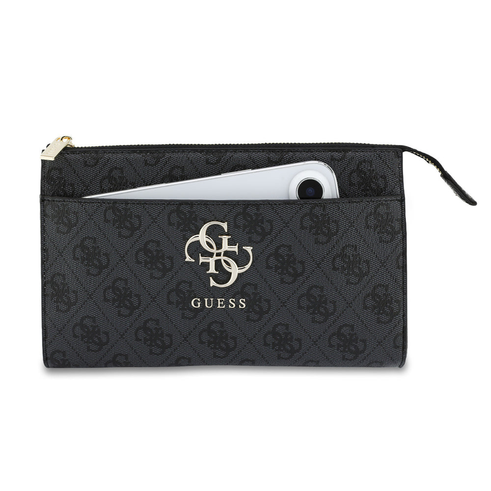 Guess PU Leather Phone Pouch - Big 4G Logo - Zwart-Hoesjes-Ilumina Benelux