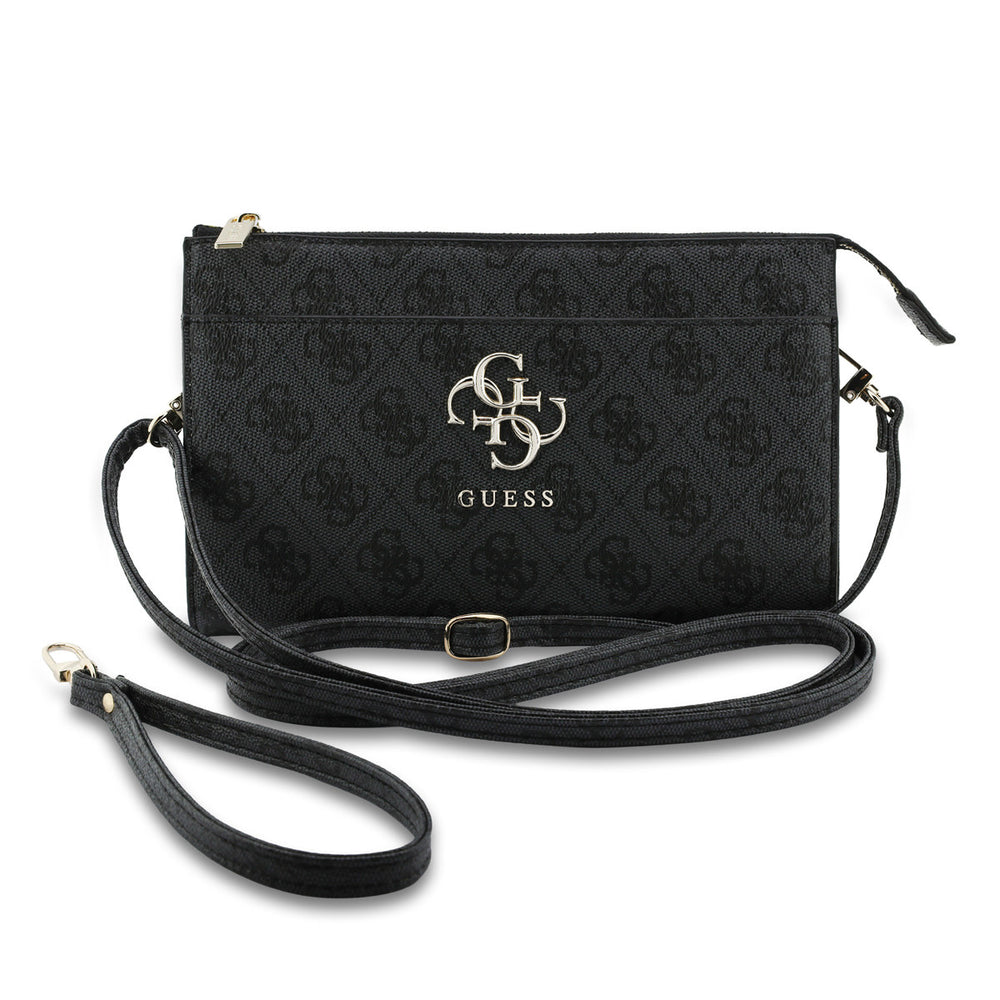 Guess PU Leather Phone Pouch - Big 4G Logo - Zwart-Hoesjes-Ilumina Benelux