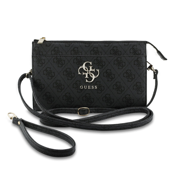 Guess PU Leather Phone Pouch - Big 4G Logo - Zwart-Hoesjes-Ilumina Benelux