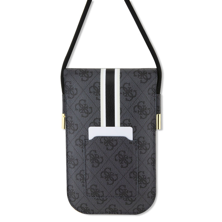 Guess PU Leather Telefoontas - Wallet Bag - 4G Stripes - Zwart-Hoesjes-Ilumina Benelux