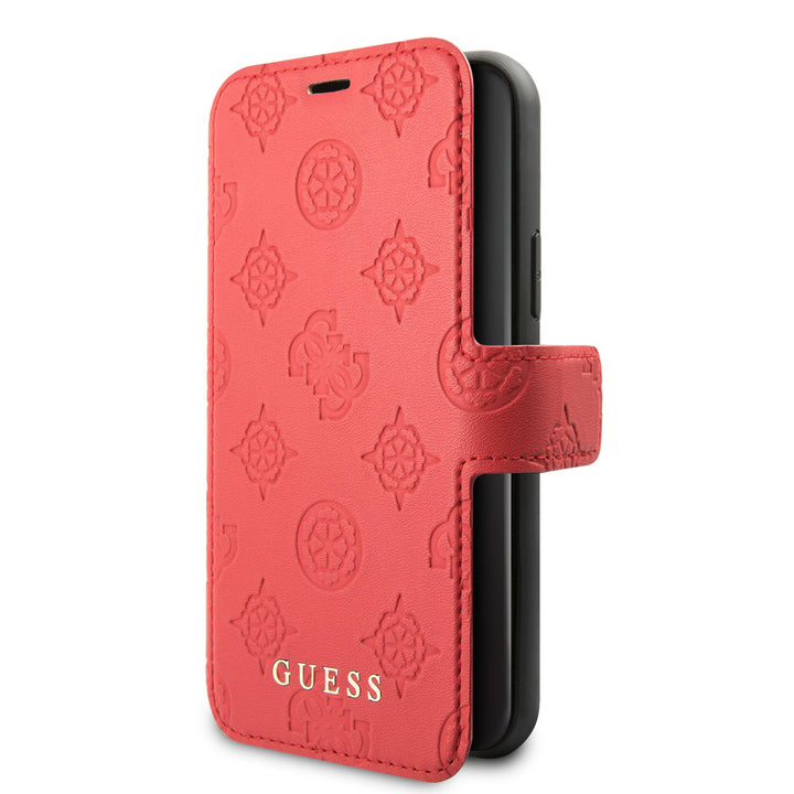 Guess Rood hoesje iPhone 11 Pro - Book Case - 4G Peony - GUFLBKSN58PELRE-Hoesjes-Ilumina Benelux