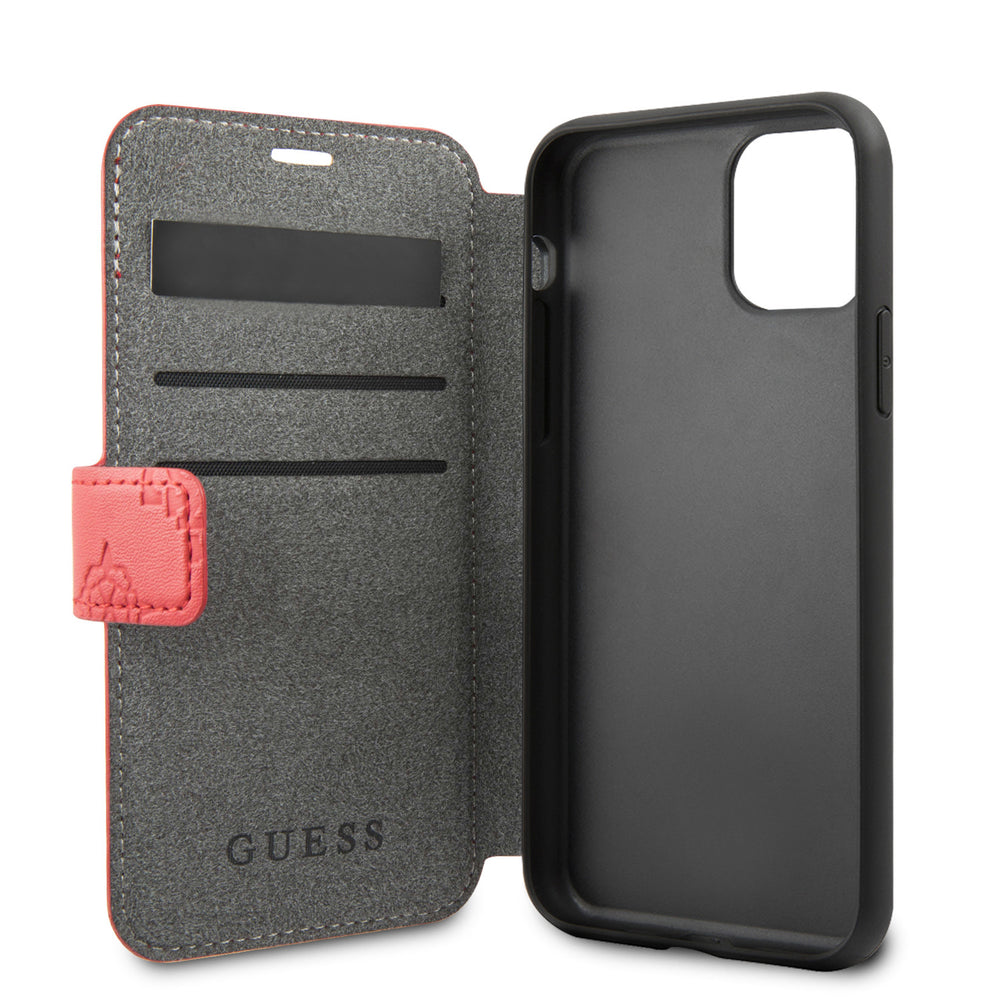 Guess Rood hoesje iPhone 11 Pro - Book Case - 4G Peony - GUFLBKSN58PELRE-Hoesjes-Ilumina Benelux
