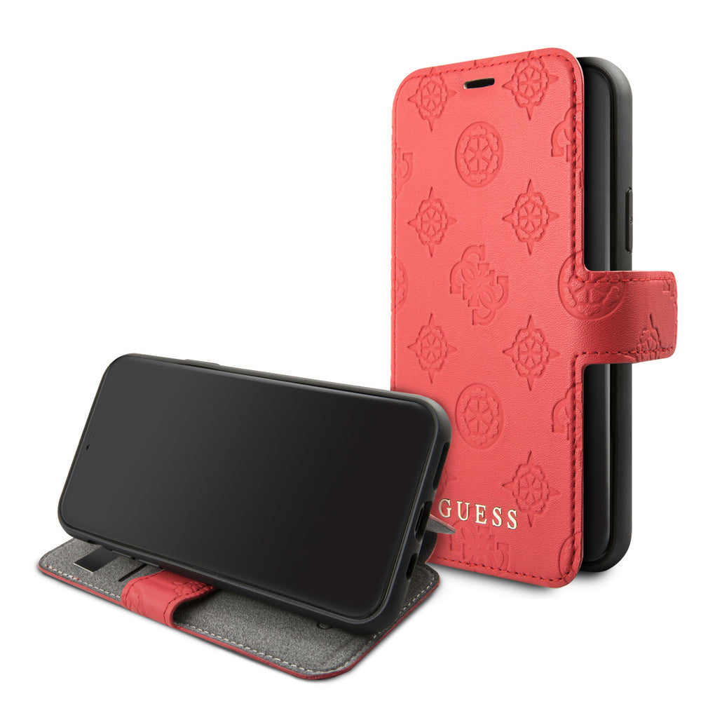 Guess Rood hoesje iPhone 11 Pro - Book Case - 4G Peony - GUFLBKSN58PELRE-Hoesjes-Ilumina Benelux