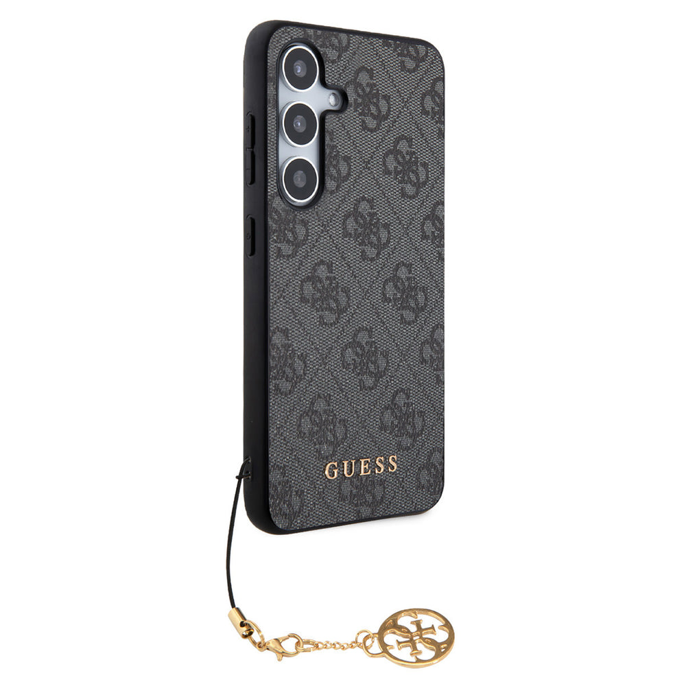 Guess Samsung Galaxy S24 Backcover hoesje - 4G charm - Zwart-Hoesjes-Ilumina Benelux