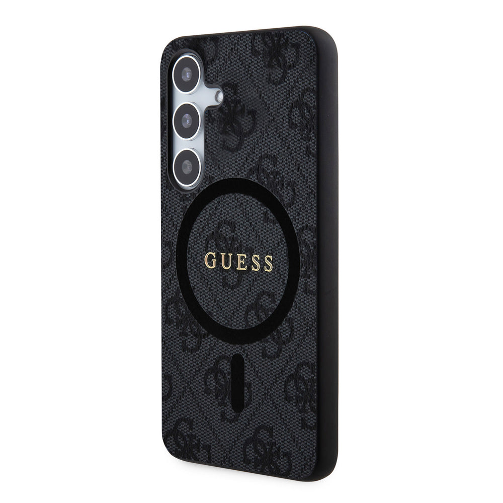 Guess Samsung Galaxy S24 Backcover hoesje - Magsafe - 4G Collection - Zwart-Hoesjes-Ilumina Benelux