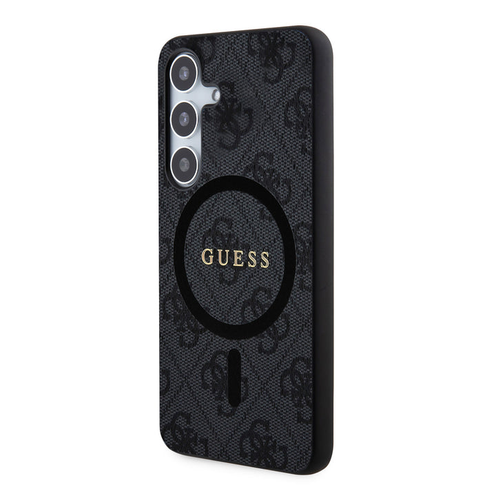 Guess Samsung Galaxy S24 Backcover hoesje - Magsafe - 4G Collection - Zwart-Hoesjes-Ilumina Benelux