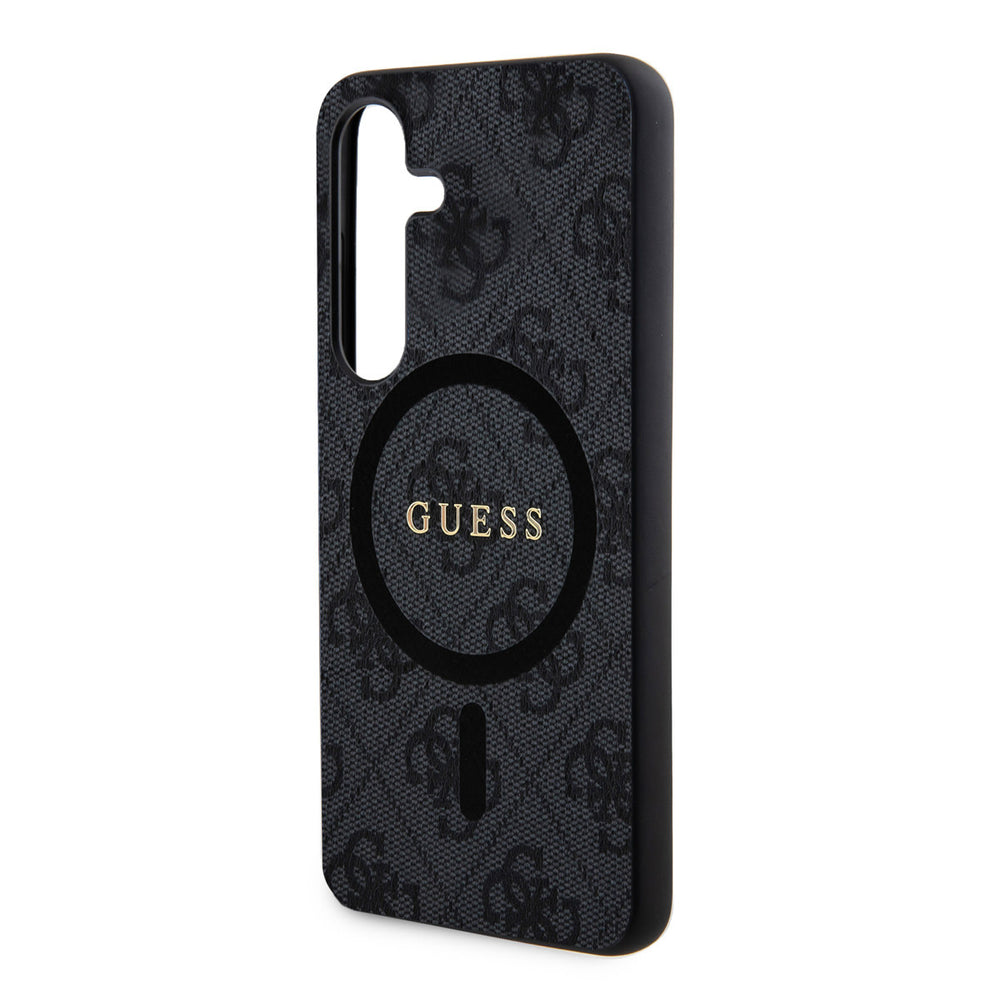 Guess Samsung Galaxy S24 Backcover hoesje - Magsafe - 4G Collection - Zwart-Hoesjes-Ilumina Benelux