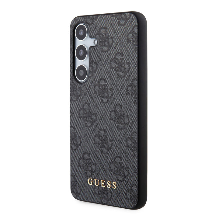 Guess Samsung Galaxy S24 backcover hoesje - 4G Metal Gold Logo - Zwart-Hoesjes-Ilumina Benelux