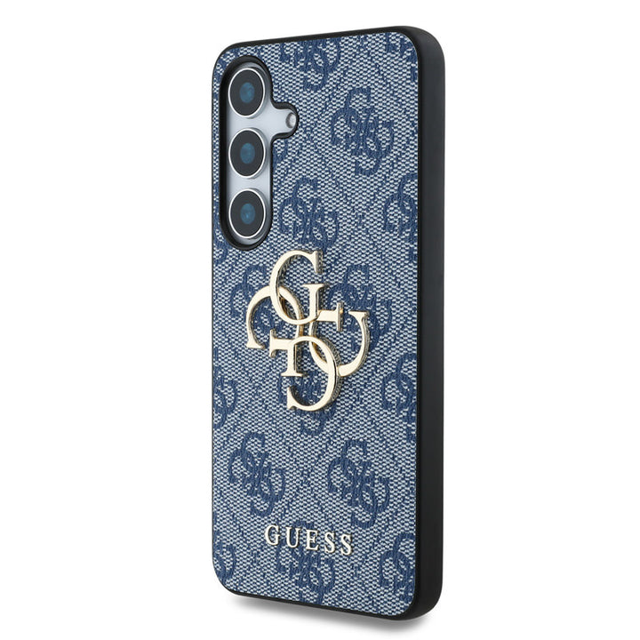 Guess Samsung Galaxy S25 Backcover hoesje - 4G PU Big Logo - Blauw-Hoesjes-Ilumina Benelux
