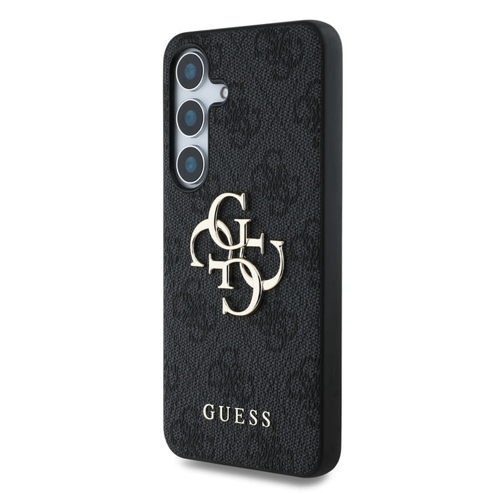 Guess Samsung Galaxy S25 Backcover hoesje - 4G PU Big Logo - Zwart-Hoesjes-Ilumina Benelux