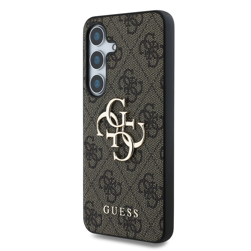 Guess Samsung Galaxy S25 Plus Backcover hoesje - 4G PU Big Logo - Bruin-Hoesjes-Ilumina Benelux
