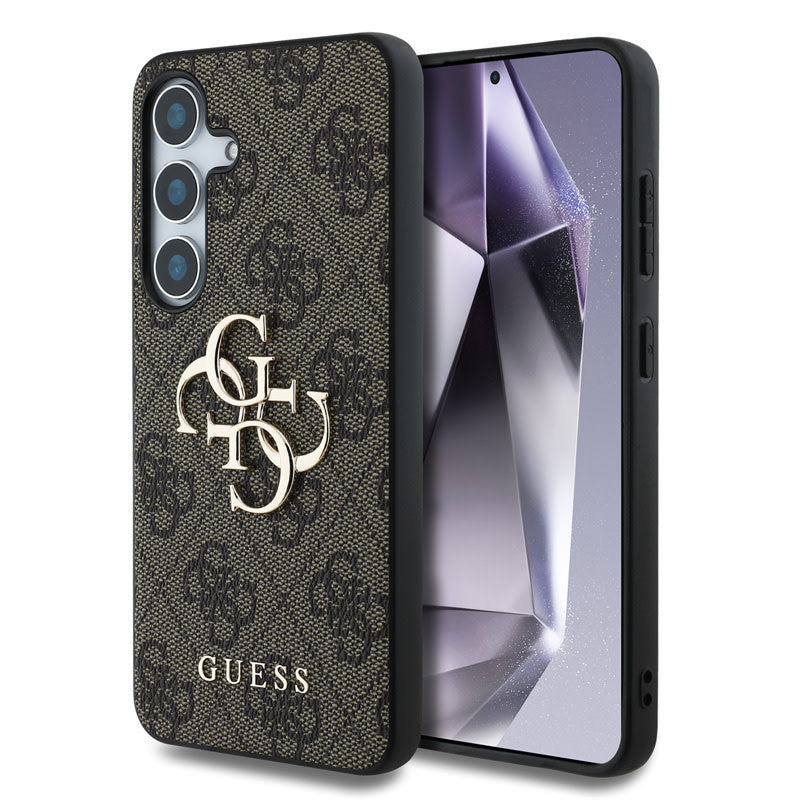 Guess Samsung Galaxy S25 Plus Backcover hoesje - 4G PU Big Logo - Bruin-Hoesjes-Ilumina Benelux