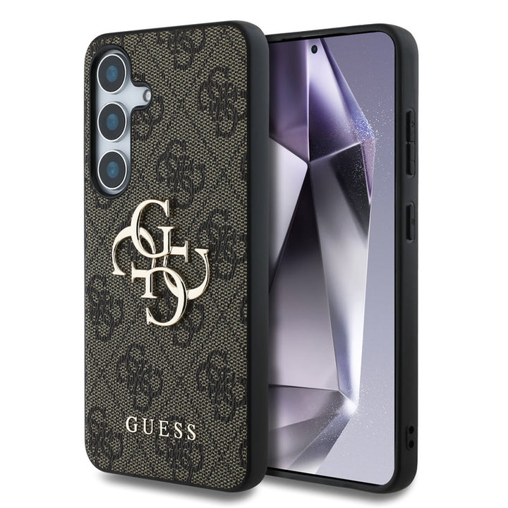 Guess Samsung Galaxy S25 Plus Backcover hoesje - 4G PU Big Logo - Bruin-Hoesjes-Ilumina Benelux