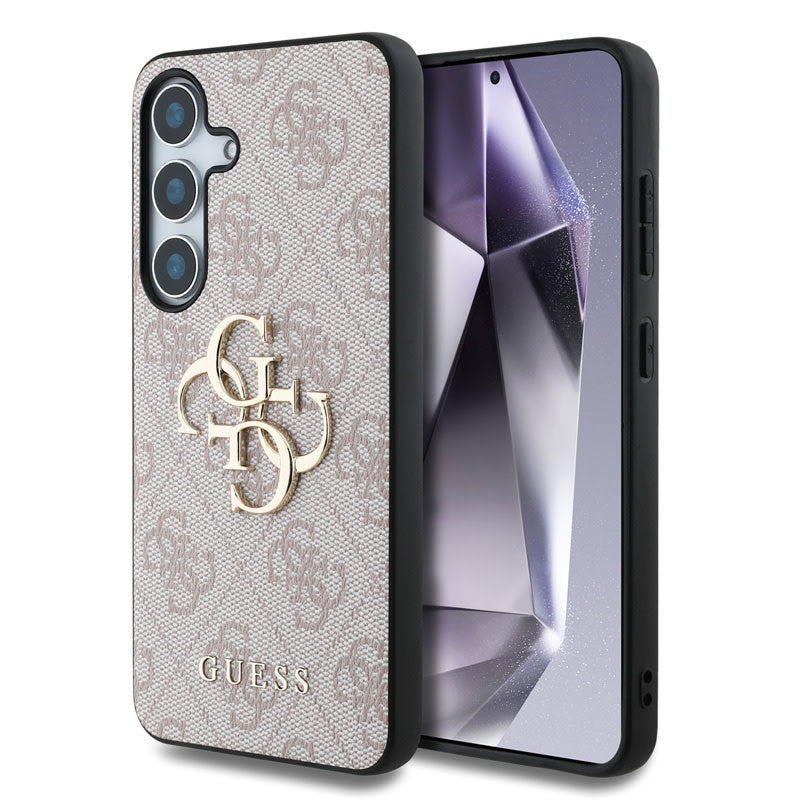 Guess Samsung Galaxy S25 Plus Backcover hoesje - 4G PU Big Logo - Roze-Hoesjes-Ilumina Benelux