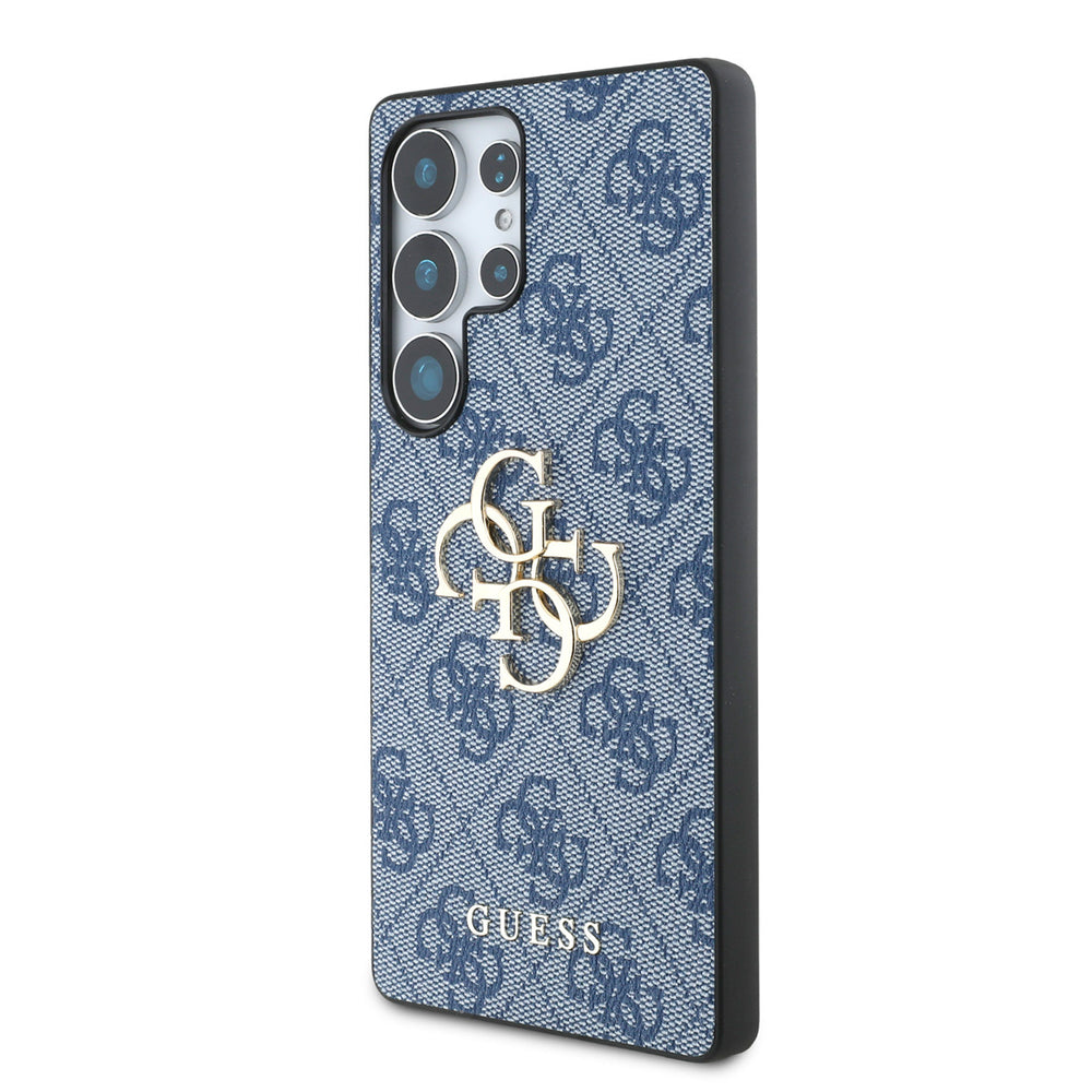 Guess Samsung Galaxy S25 Ultra Backcover hoesje - 4G PU Big Logo - Blauw-Hoesjes-Ilumina Benelux