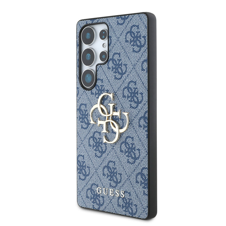 Guess Samsung Galaxy S25 Ultra Backcover hoesje - 4G PU Big Logo - Blauw-Hoesjes-Ilumina Benelux