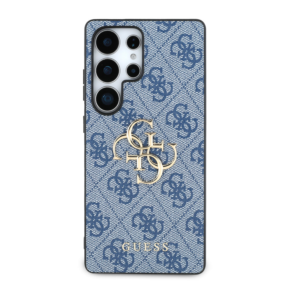 Guess Samsung Galaxy S25 Ultra Backcover hoesje - 4G PU Big Logo - Blauw-Hoesjes-Ilumina Benelux