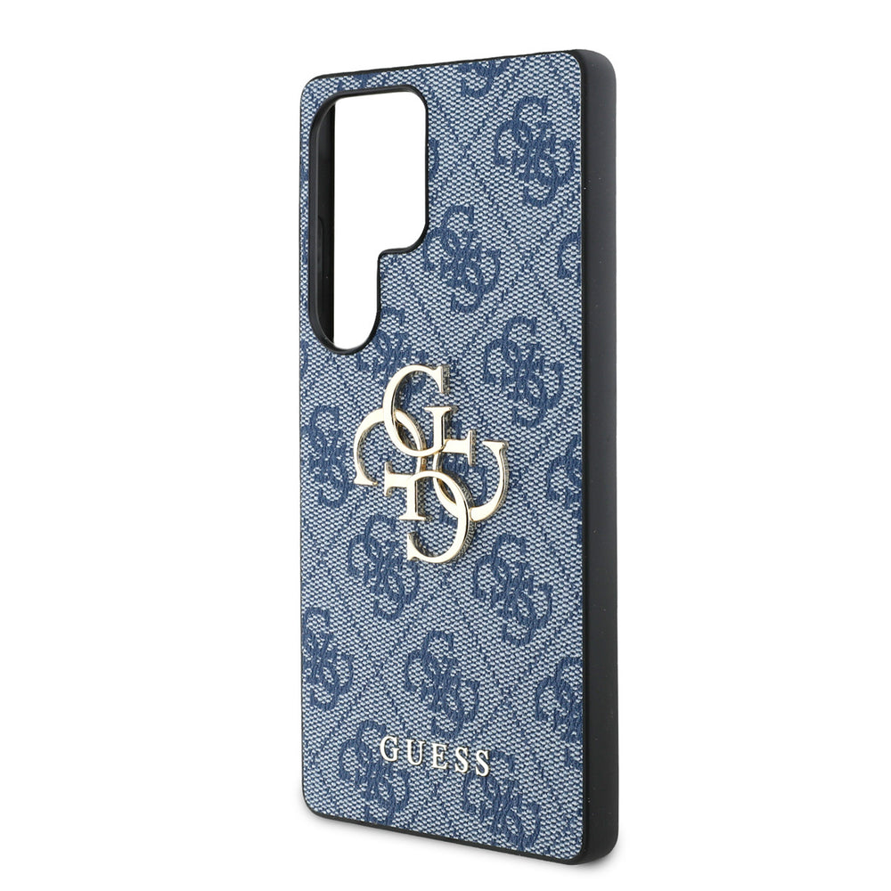 Guess Samsung Galaxy S25 Ultra Backcover hoesje - 4G PU Big Logo - Blauw-Hoesjes-Ilumina Benelux