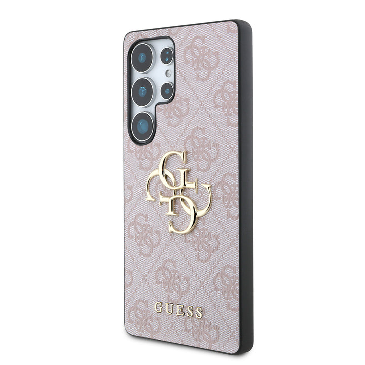 Guess Samsung Galaxy S25 Ultra Backcover hoesje - 4G PU Big Logo - Roze-Hoesjes-Ilumina Benelux