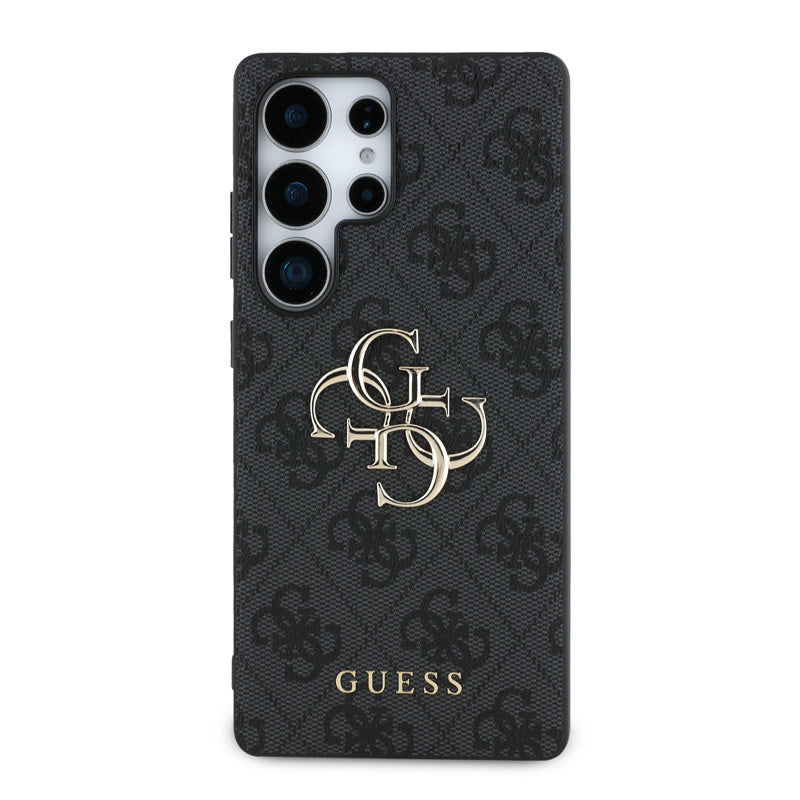 Guess Samsung Galaxy S25 Ultra Backcover hoesje - 4G PU Big Logo - Zwart-Hoesjes-Ilumina Benelux