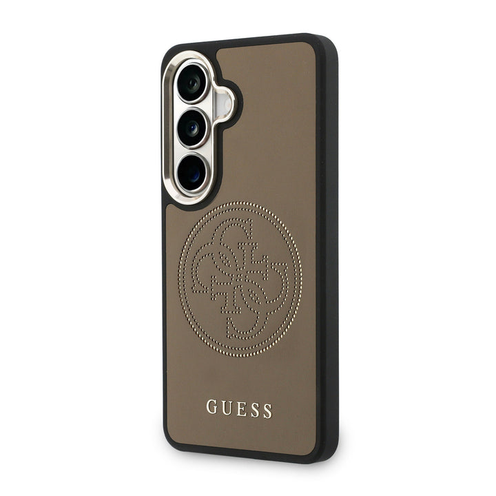 Guess Samsung Galaxy S26 Backcover hoesje - MagSafe - 4G Perforated Logo - Bruin-Hoesjes-Ilumina Benelux