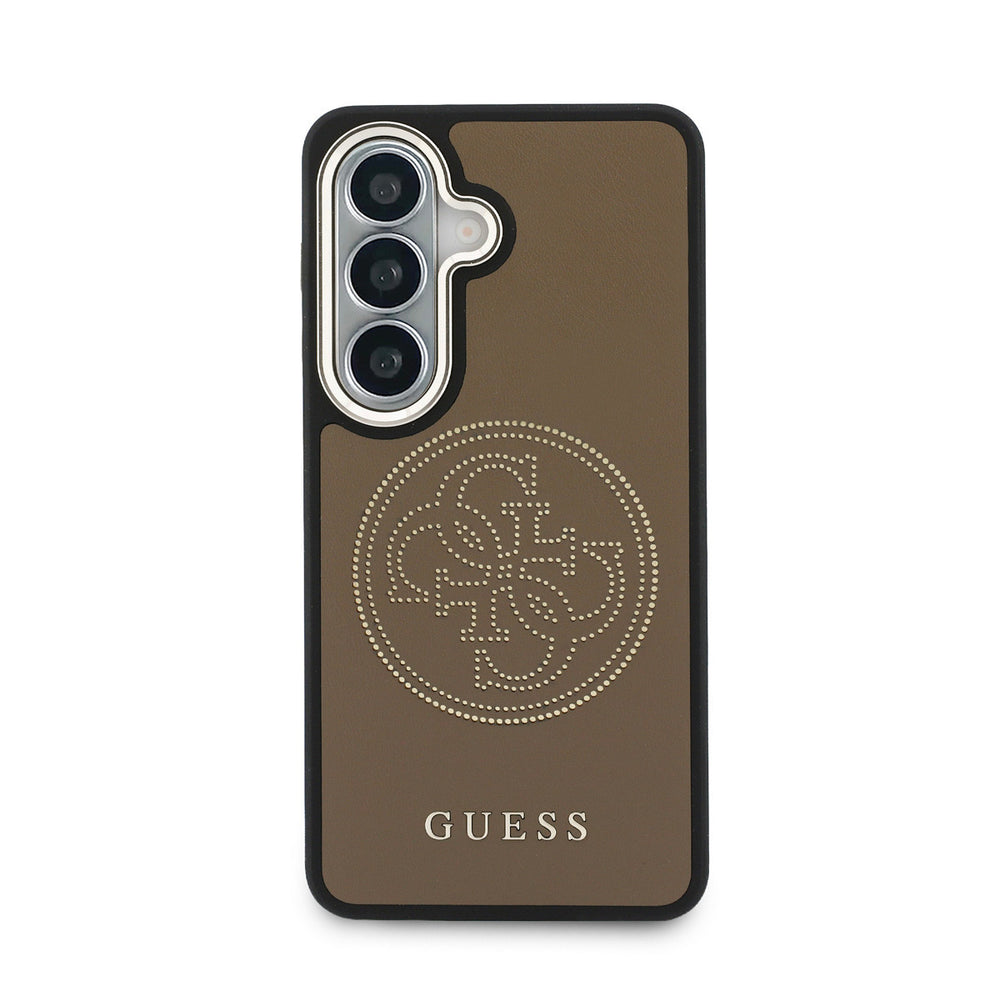 Guess Samsung Galaxy S26 Backcover hoesje - MagSafe - 4G Perforated Logo - Bruin-Hoesjes-Ilumina Benelux