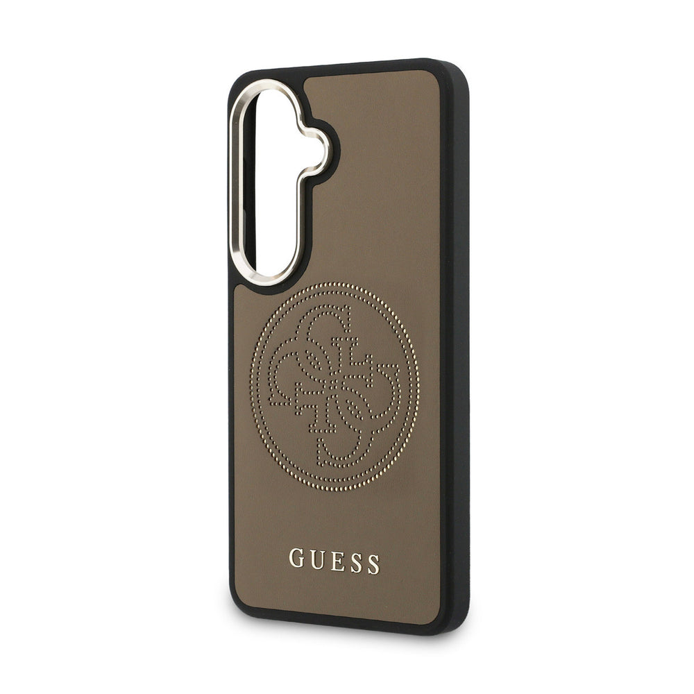 Guess Samsung Galaxy S26 Backcover hoesje - MagSafe - 4G Perforated Logo - Bruin-Hoesjes-Ilumina Benelux