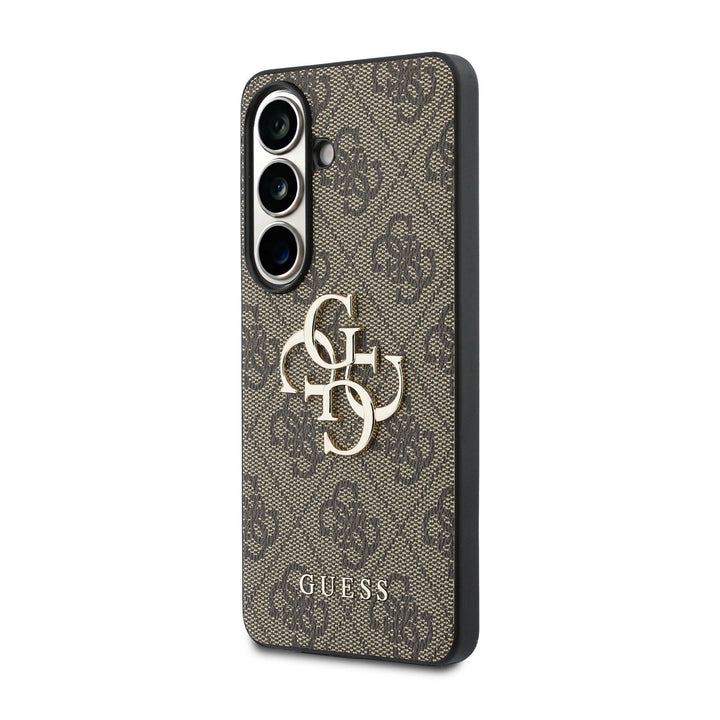 Guess Samsung Galaxy S26 Plus Backcover hoesje - 4G - Big Metal Logo - Bruin-Hoesjes-Ilumina Benelux