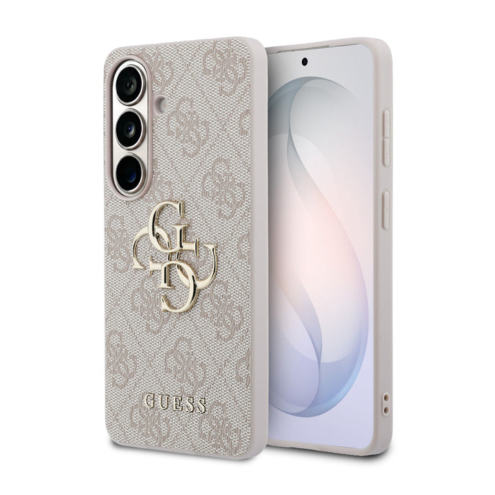 Guess Samsung Galaxy S26 Plus Backcover hoesje - 4G - Big Metal Logo - Roze-Hoesjes-Ilumina Benelux