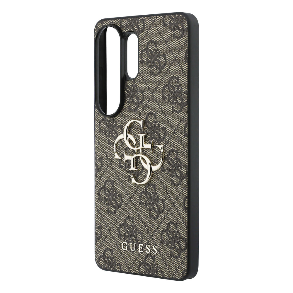 Guess Samsung Galaxy S26 Ultra Backcover hoesje - 4G - Big Metal Logo - Bruin-Hoesjes-Ilumina Benelux