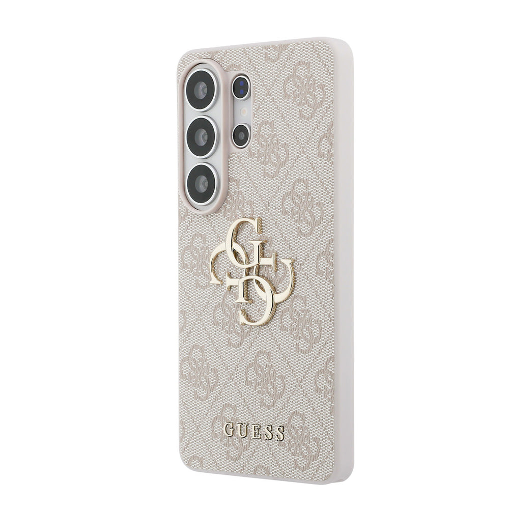 Guess Samsung Galaxy S26 Ultra Backcover hoesje - 4G - Big Metal Logo - Roze-Hoesjes-Ilumina Benelux