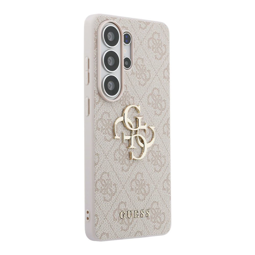 Guess Samsung Galaxy S26 Ultra Backcover hoesje - 4G - Big Metal Logo - Roze-Hoesjes-Ilumina Benelux