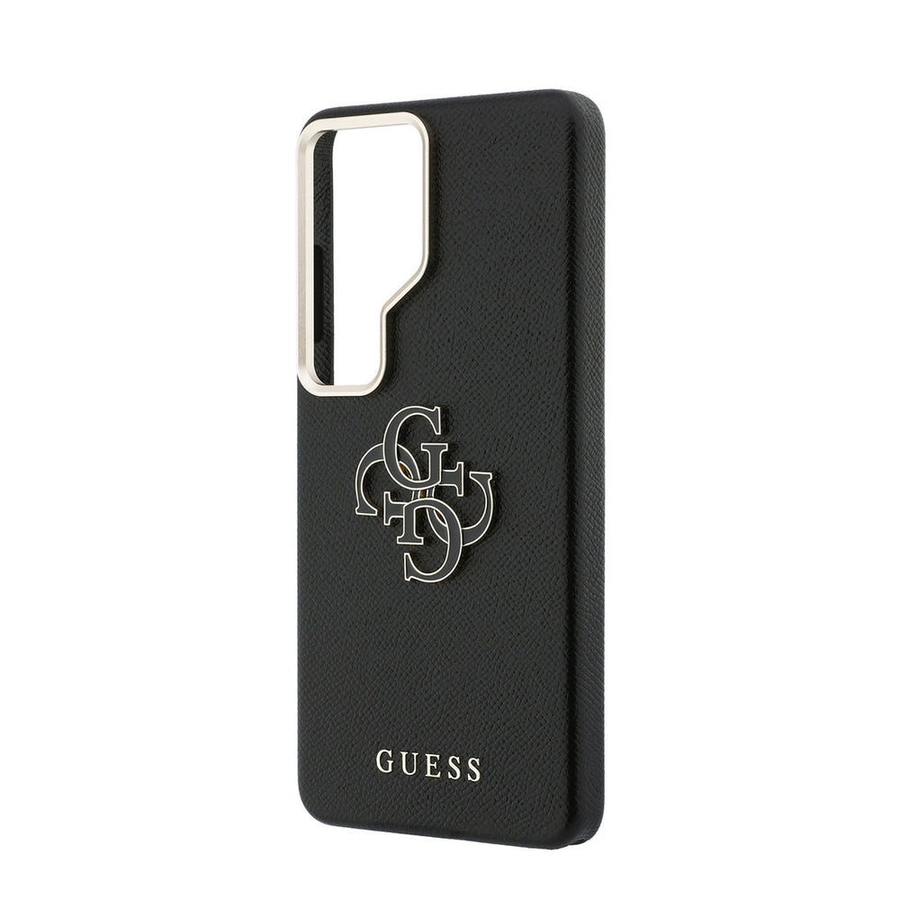 Guess Samsung Galaxy S26 Ultra Backcover hoesje - Grained - Big 4G Logo - Zwart-Hoesjes-Ilumina Benelux