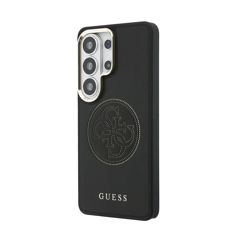 Guess Samsung Galaxy S26 Ultra Backcover hoesje - MagSafe - 4G Perforated Logo - Zwart-Hoesjes-Ilumina Benelux