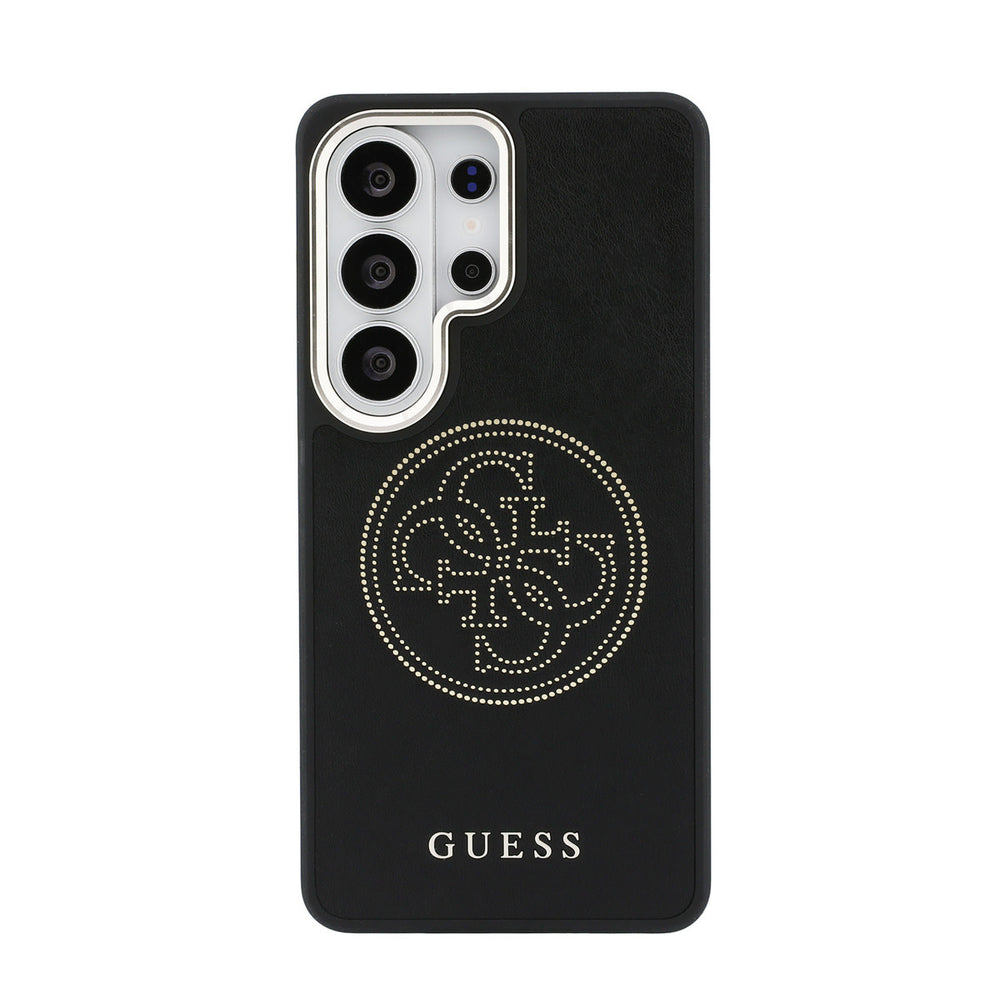 Guess Samsung Galaxy S26 Ultra Backcover hoesje - MagSafe - 4G Perforated Logo - Zwart-Hoesjes-Ilumina Benelux