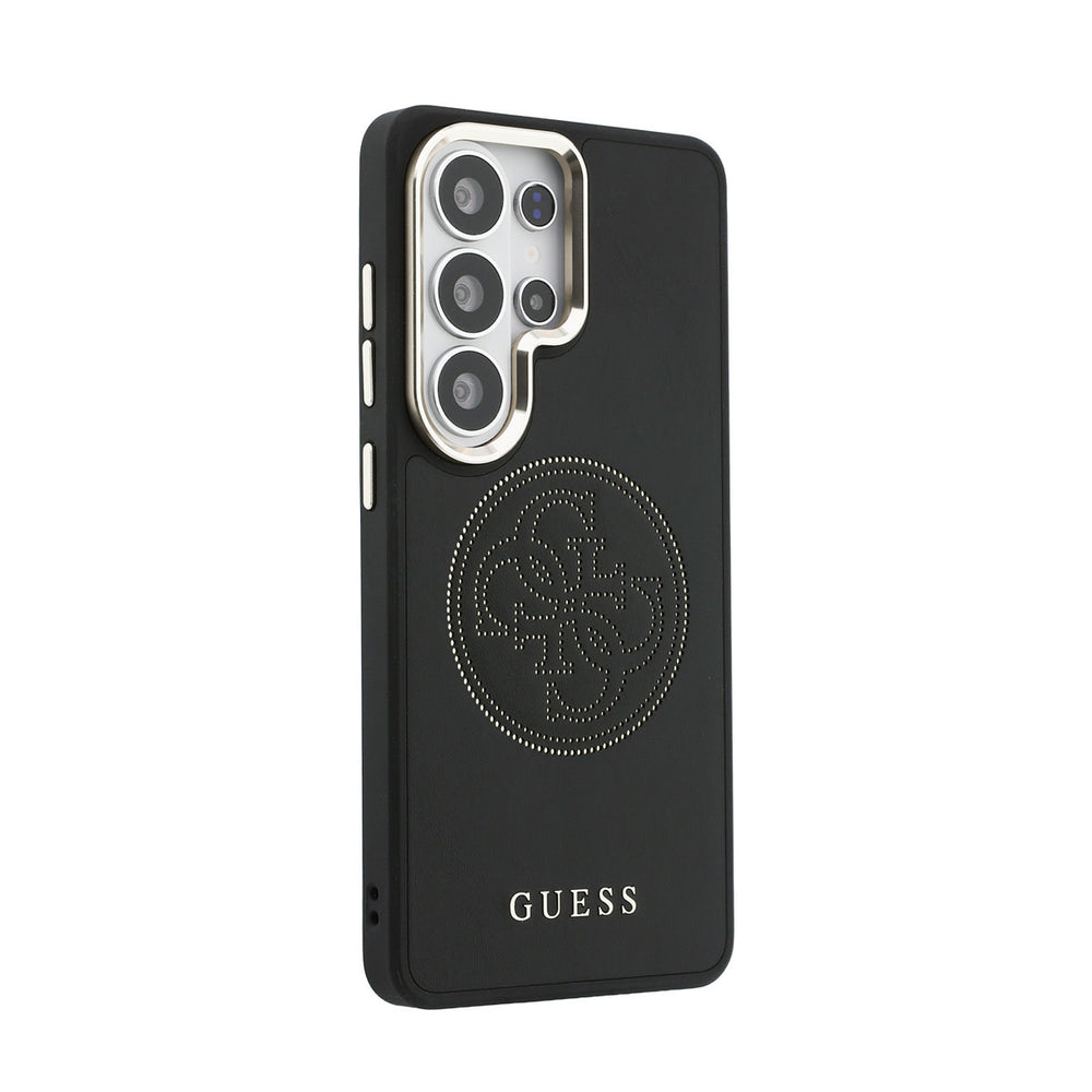 Guess Samsung Galaxy S26 Ultra Backcover hoesje - MagSafe - 4G Perforated Logo - Zwart-Hoesjes-Ilumina Benelux