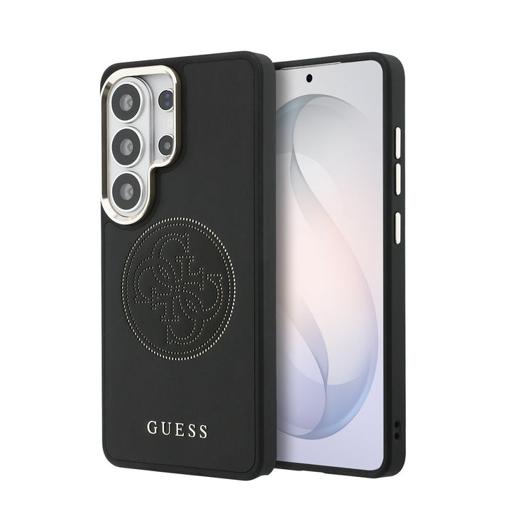 Guess Samsung Galaxy S26 Ultra Backcover hoesje - MagSafe - 4G Perforated Logo - Zwart-Hoesjes-Ilumina Benelux