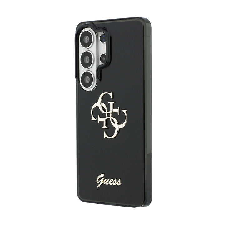 Guess Samsung Galaxy S26 Ultra Backcover hoesje - MagSafe - 4G Script Metal Logo - Black Edge - Zwart-Hoesjes-Ilumina Benelux