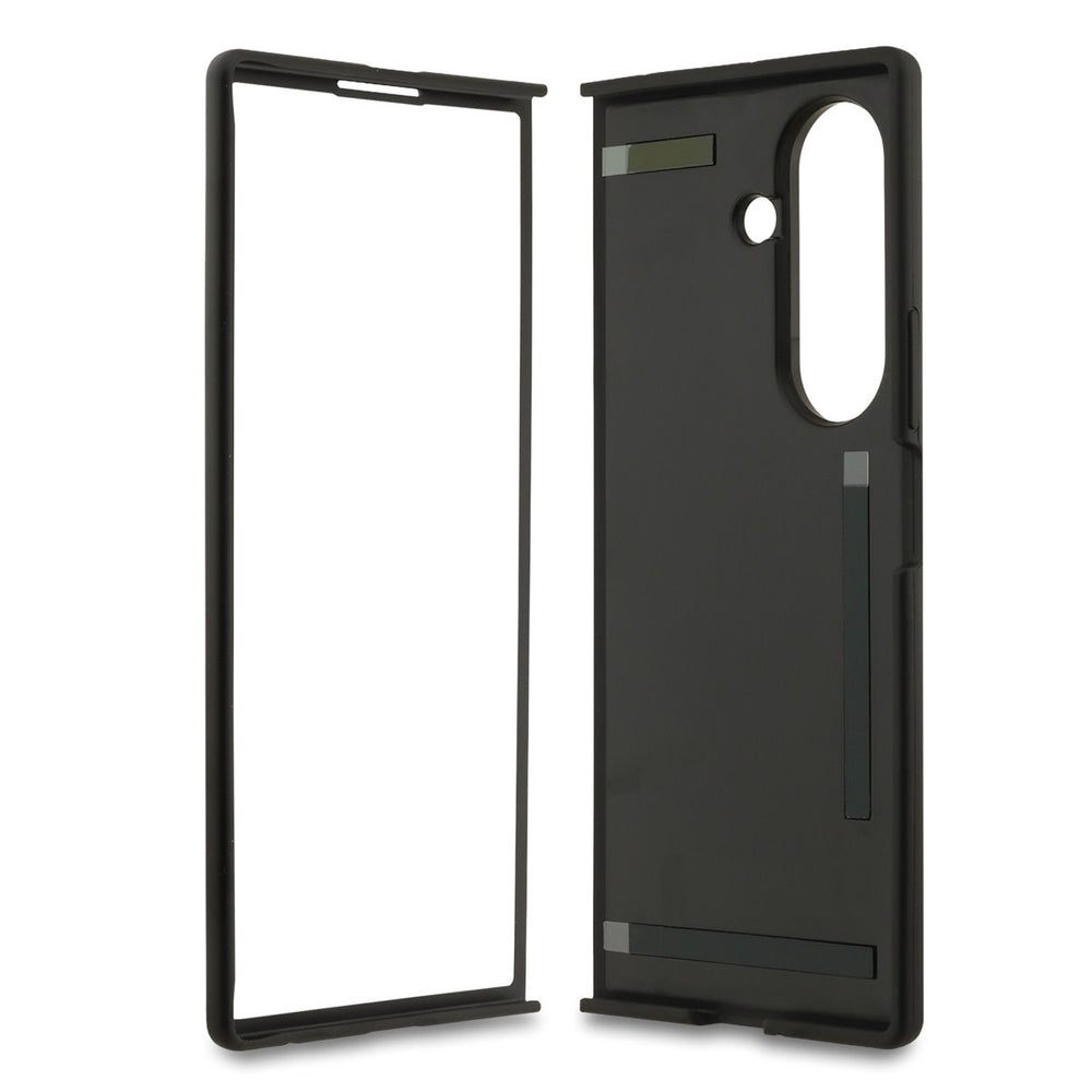 Guess Samsung Galaxy Z Fold 7 Backcover hoesje - Magsafe PU Leather - 4G Classic Logo - Zwart-Hoesjes-Ilumina Benelux