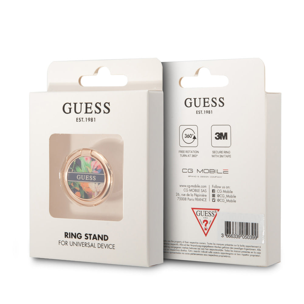 Guess Telefoon Ring houder - Flower Ring Stand - Blauw-Telefoonkoord-Ilumina Benelux