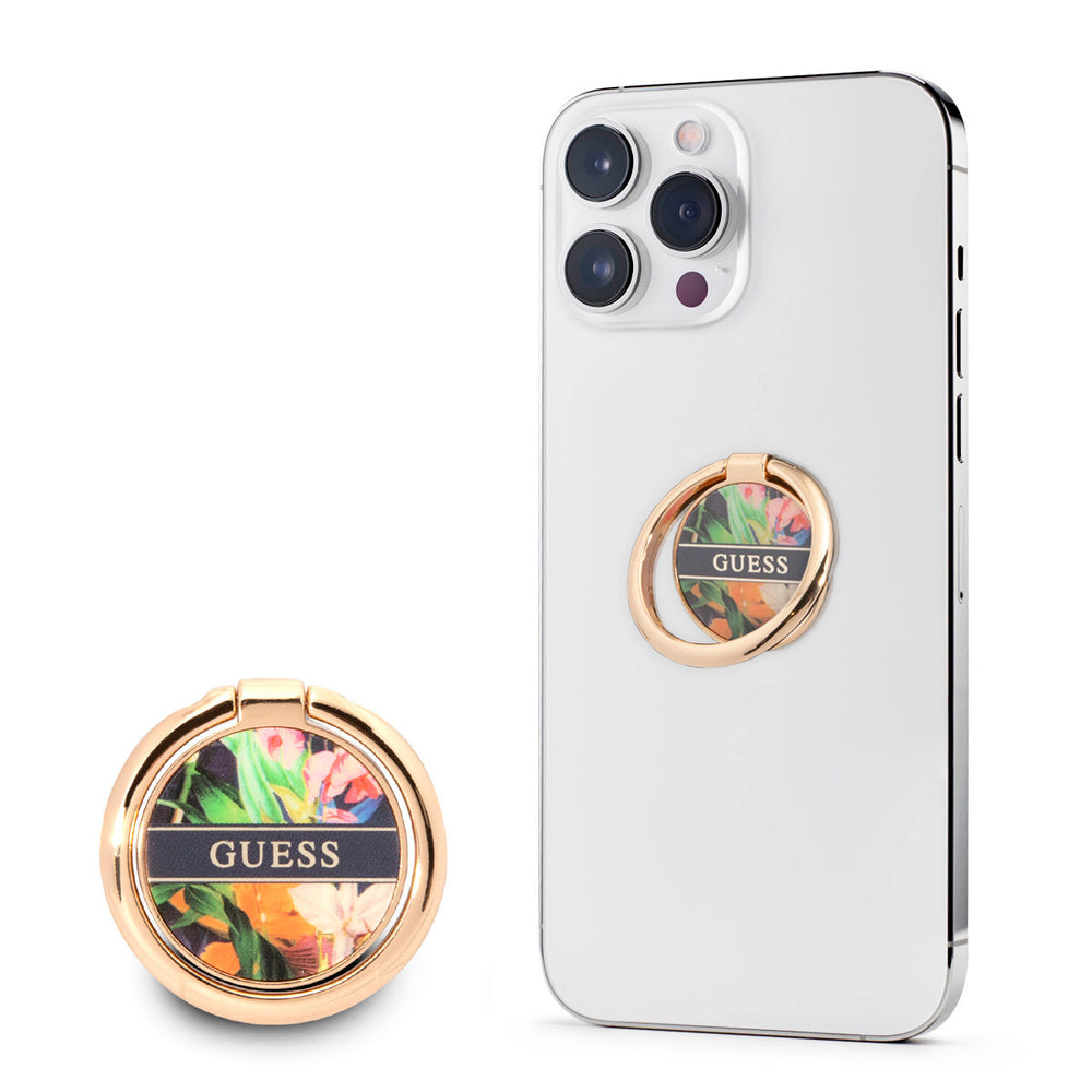 Guess Telefoon Ring houder - Flower Ring Stand - Blauw-Telefoonkoord-Ilumina Benelux
