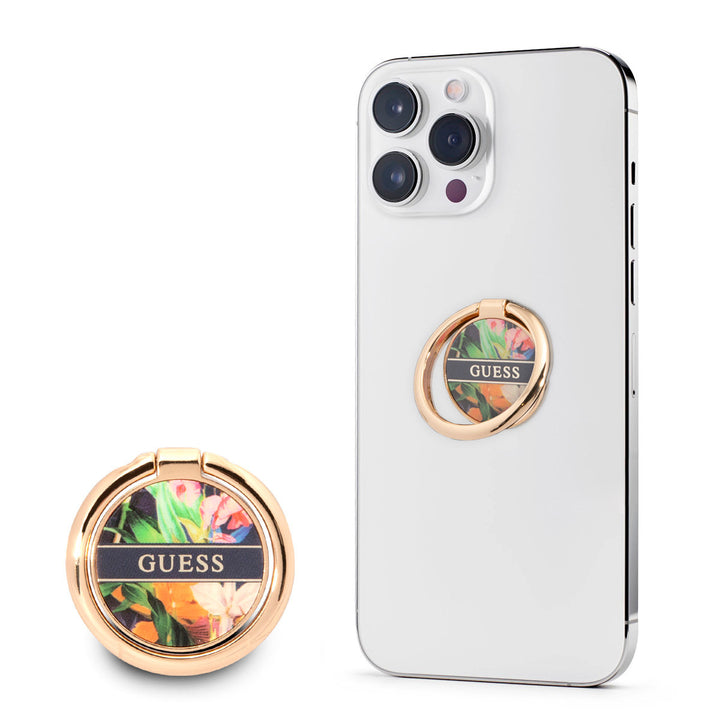 Guess Telefoon Ring houder - Flower Ring Stand - Blauw-Telefoonkoord-Ilumina Benelux