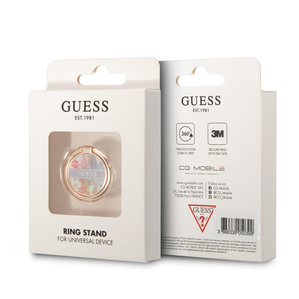 Guess Telefoon Ring houder - Flower Ring Stand - Paars-Telefoonkoord-Ilumina Benelux