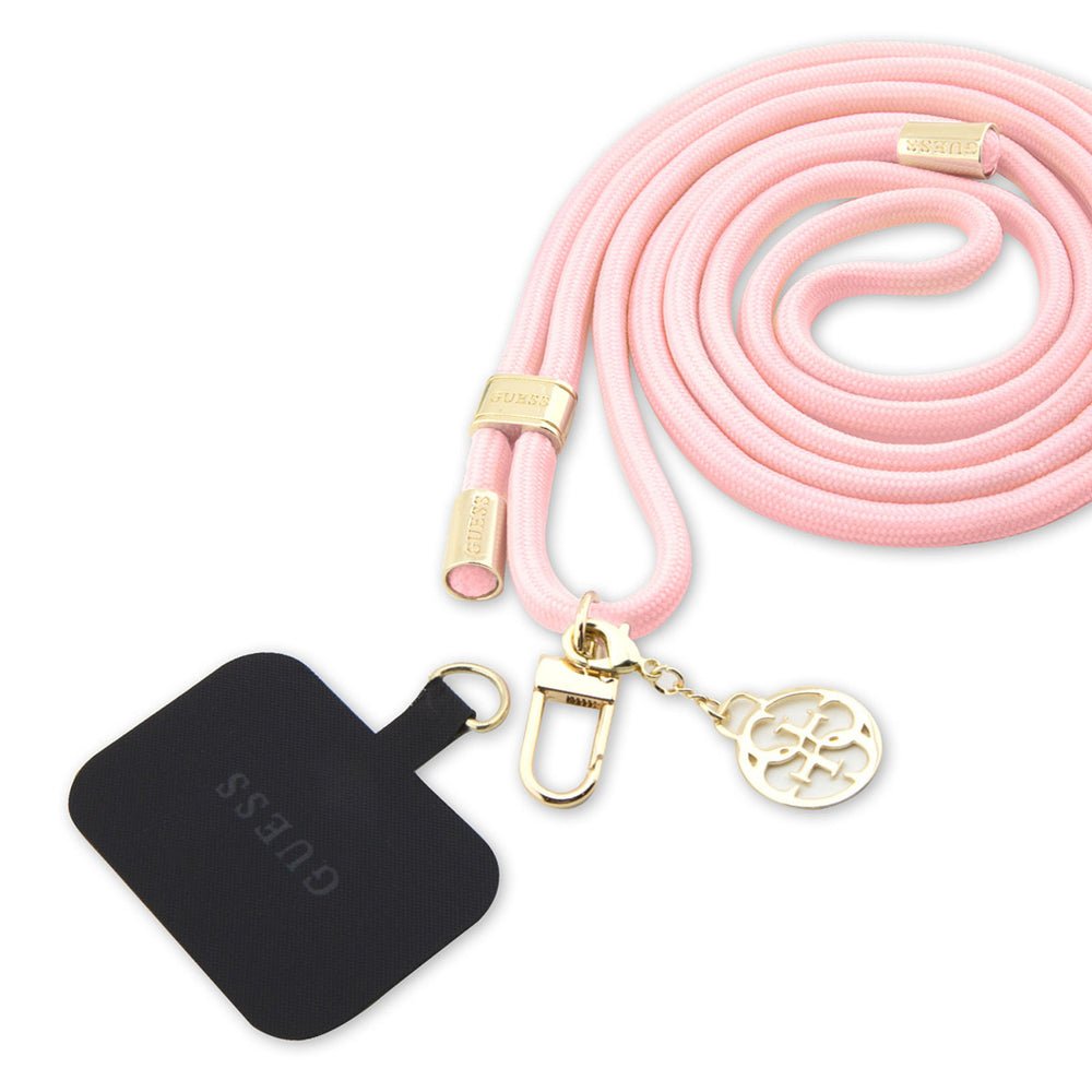 Guess Tether Patch Phone Straps - Universal Cord - Pink-Telefoonkoord-Ilumina Benelux