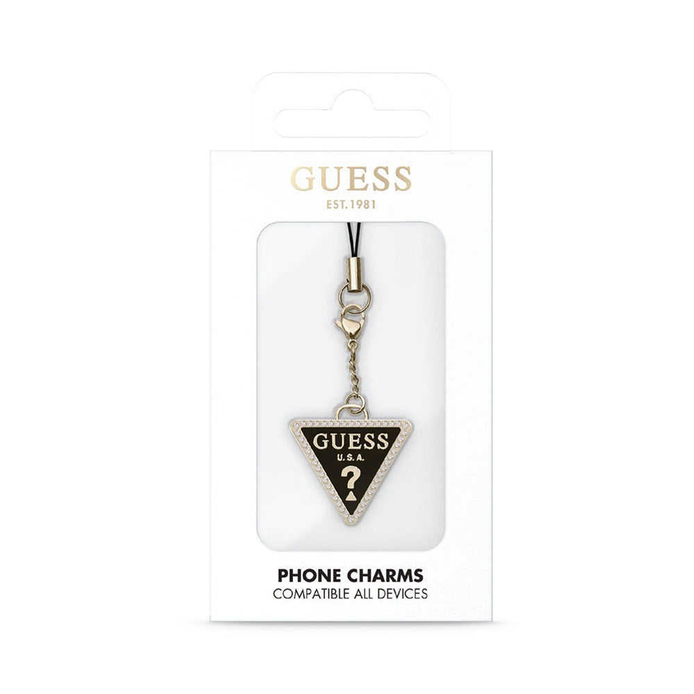 Guess Universal Wrist Chain - Diamond Charm - Black-Telefoonkoord-Ilumina Benelux