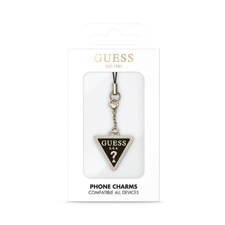 Guess Universal Wrist Chain - Diamond Charm - Black-Telefoonkoord-Ilumina Benelux